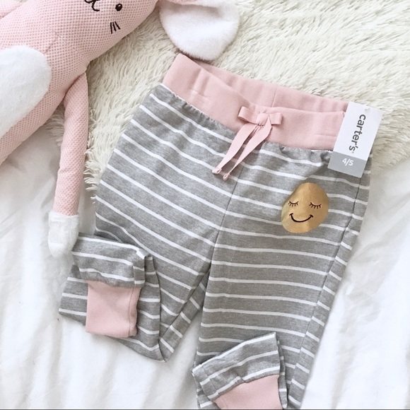 Carter's Girls Striped Jogger Pants - Picture 6 of 6